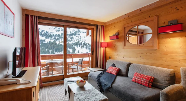 Апартаменты c 1 комнатой с балконом Pierre & Vacances Résidence premium Les Crêts