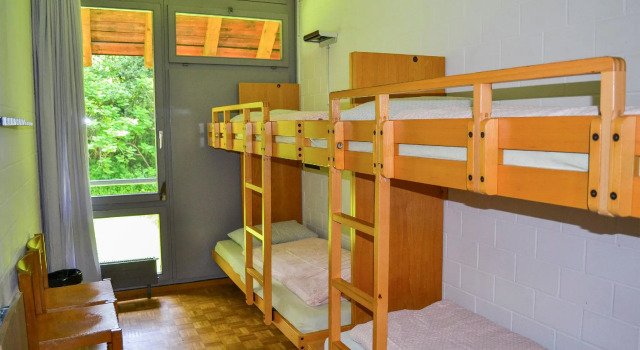 Кровать в общем номере Luzern Youth Hostel