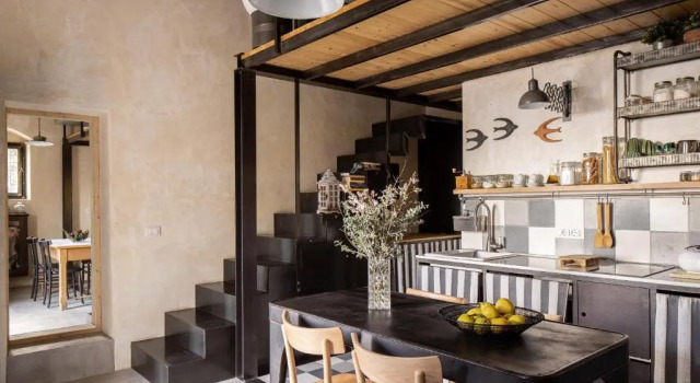 Студия Casina Lanterne, con piscina vista mare e fiume