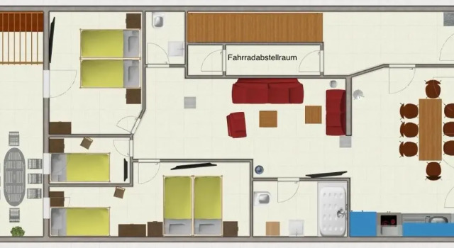 H&H Apartments im Herzen der Stadt in der Lange Strasse geräumig ruhig mit Küche und Esstisch, Забронировать Апартаменты/квартира Грайфсвальд Мекленбург-Померания, рядом с Церковь Святой Марии в Грайфсвальде