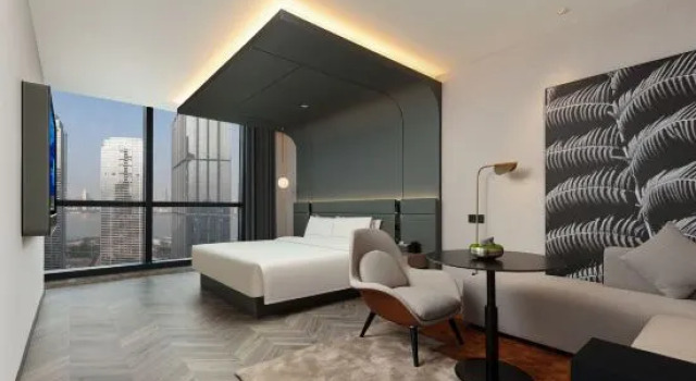 Люкс с видом на реку Atour S Hotel Wuhan Wuchang River Beach