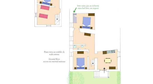 Апартаменты с 3 комнатами Agriturismo Il Giardino