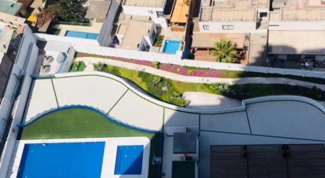 Departamento con hermosa terraza y vista panorámica al Mar 2D2B, Book Apartment Hotels in Tarapacá with a Pool, Swimming Pool