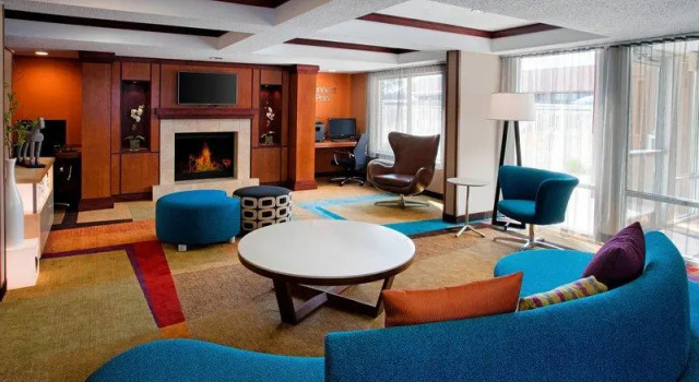 Кровать в общем номере Fairfield Inn & Suites Merrillville