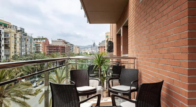 Апартаменты с балконом Apartments Sata Park Guell Area