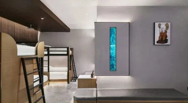 Кровать в общем номере Atmogao E-sports Hotel (Zhengzhou Zhenghong City Dongfeng Road Subway Station Branch)