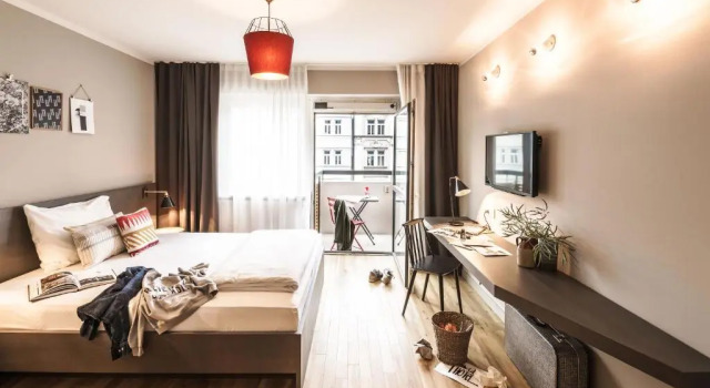 Одноместная студия Bold с балконом Bold Hotel München Zentrum