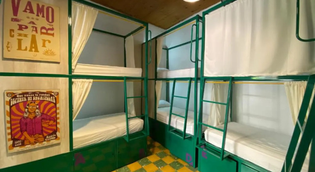 Кровать в общем номере Viajero Hostel Cali & Salsa School