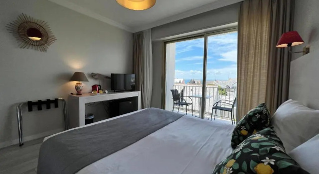 Двухместный номер Comfort с видом на море Hôtel Ker-Noyal Quiberon Plage