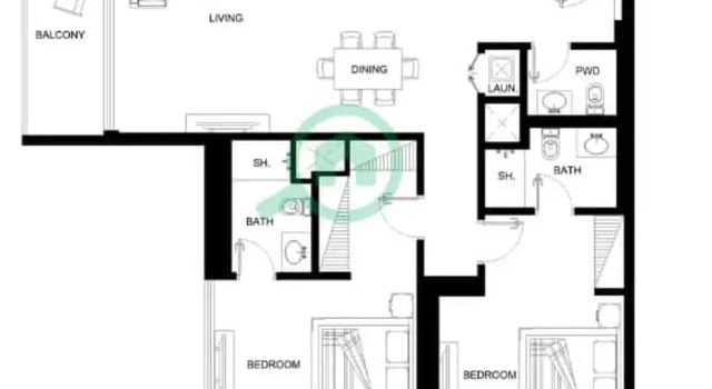 Amazing 2-bedroom in Sobha Creek Vistas Grande