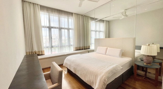 Апартаменты Superior с 3 комнатами с балконом и с видом на город Damai 88 Condominium