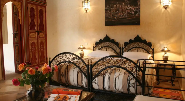 Süper çift kişilik bodrum kat oda Riad Sofia
