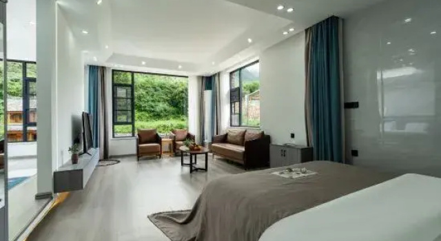 Люкс Listening to the wind · Courtyard Green Forest Rizhao Jinshan View Inn (Yulong Snow Mountain)