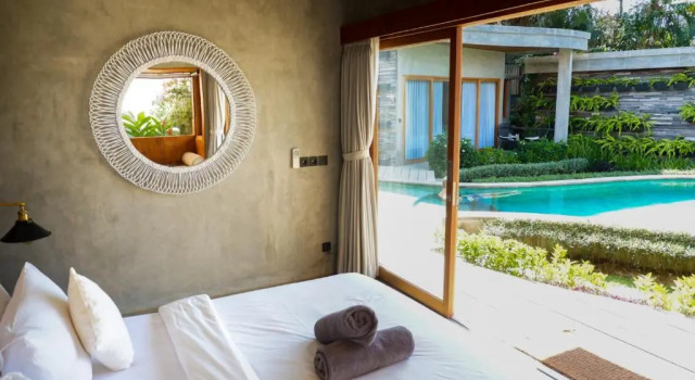 Standard Doppel Zimmer mit Poolblick The Elementum