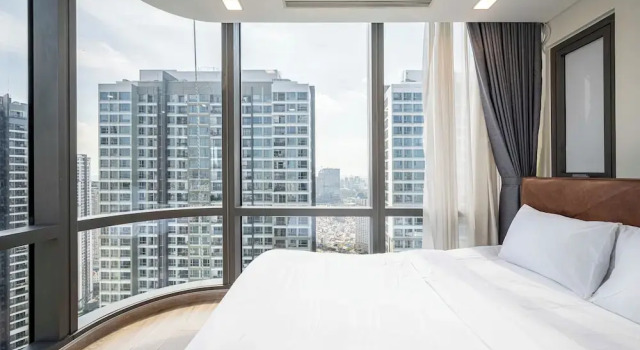 The Emerald Suites at Landmark 81, Забронировать Апарт-отель Куан-Бинь-Тхань Хошимин, рядом с Небоскреб Landmark 81