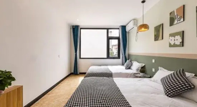 Кровать в общем номере Beijing Huiyaju Farm House