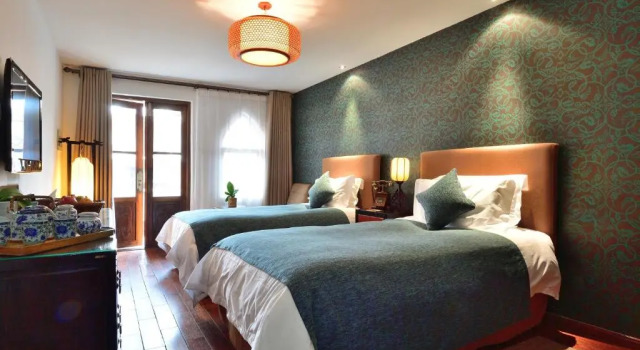 Двухместный номер Standard с видом на внутренний двор Jingshan Garden Courtyard Hotel Beijing Forbidden City Newly renovated Tianmen Wangfujing Gardenhutong BejjingCourtyard