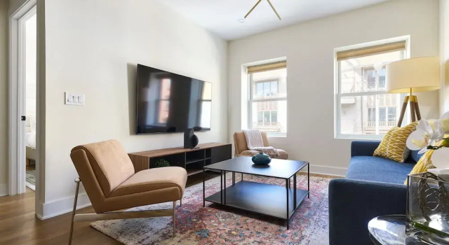Peaceful 3BR Loft Walk Hoboken Minutes to NYC, Забронировать Апартаменты/квартира Хобокен North Jersey, рядом с Парк Мэдисон
