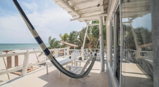 Camera quadrupla Standard con vista sul giardino Posada Lamar Tulum Beach Front and Pool