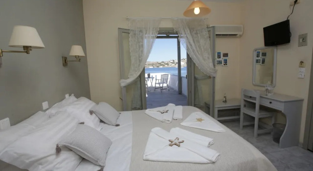 Двухместная студия с видом на море Alexandras Rooms