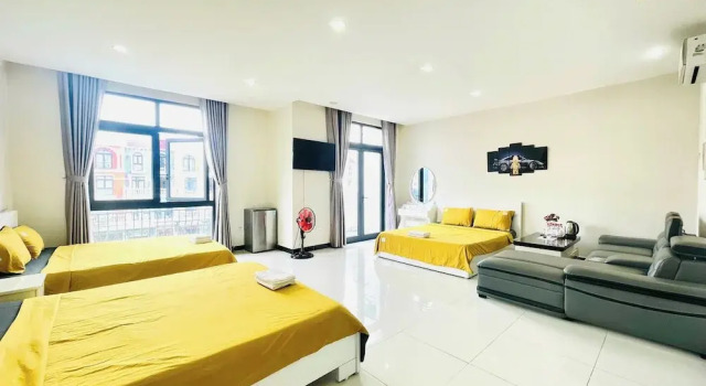 Кровать в общем номере Hà Lan Homestay Grand World Phú Quốc