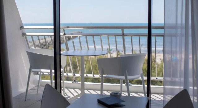 Двухместный номер Deluxe с видом на море Hôtel La Plage 5 étoiles La Grande Motte