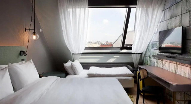 Двухместный номер Premium с видом на сад Hotel Indigo Vienna - Naschmarkt by IHG