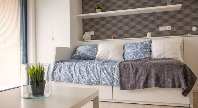 Premium- lejlighed med udsigt over gårdspladsen Trinity Residence