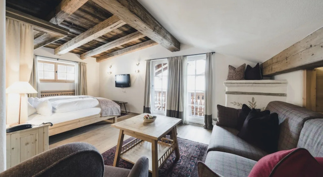 Семейный люкс с балконом и с видом на горы Himmlhof Small Luxury Boutique Hotel