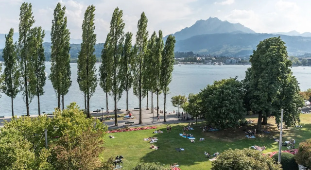 Двухместный номер Standard с видом на озеро Hotel Beau Séjour Lucerne