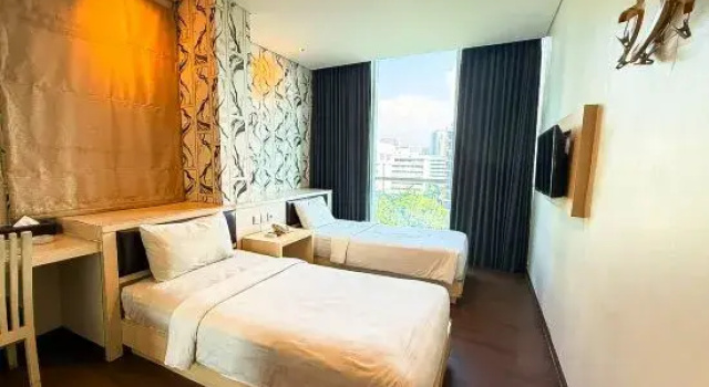 Deluxe Doppel Zimmer mit Stadtblick Hotel 88 Grogol by WH