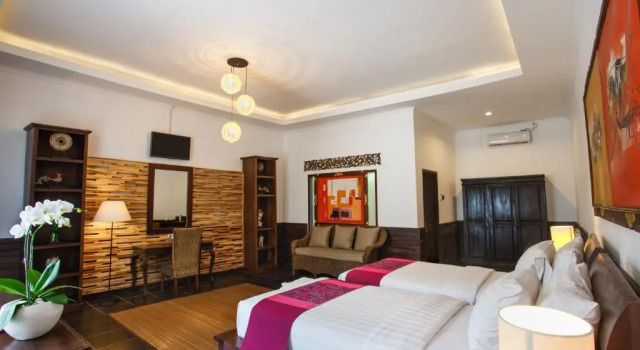 Двухместный номер Deluxe с видом на бассейн Ubud Raya Boutique Hotel
