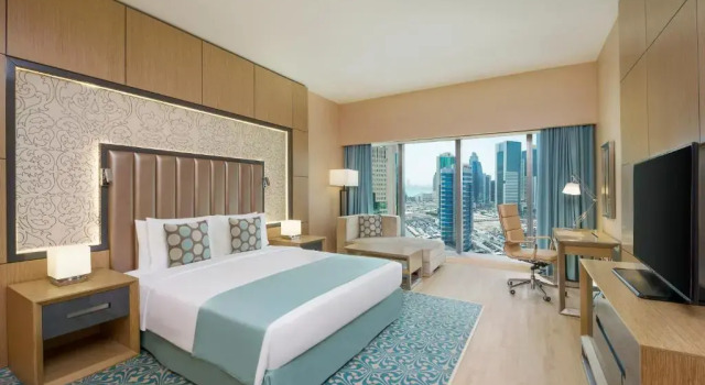 Двухместный номер Deluxe с видом на море Wyndham Doha West Bay