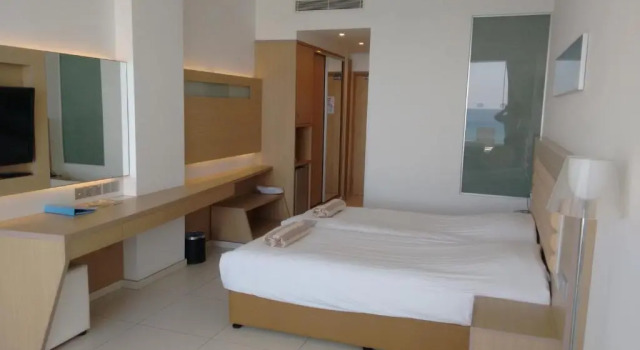 Superior Dvoulůžkový s manželskou postelí pokoj a výhledem na moře Vrissaki Beach Hotel