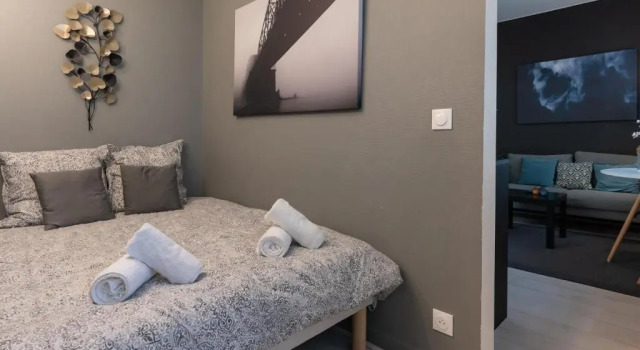 Апартаменты c 1 комнатой studio cosy proche Lyon part dieu