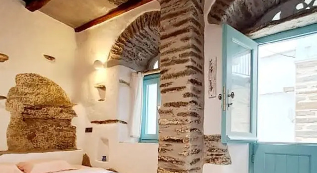Студия Meli House Cycladic Traditional Stone House-1895