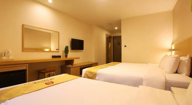 Двухместный номер Deluxe Hotel Skypark Jeju 1 Newly renovated