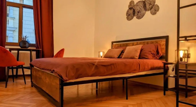 Luksusowy dwuosobowy pokój The Industrique Home - 3 Bedroom Apartment
