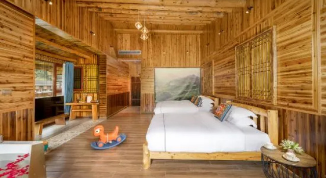 Люкс Longsheng Chujian Mountain House Homestay (Longji Terrace Observation Deck)
