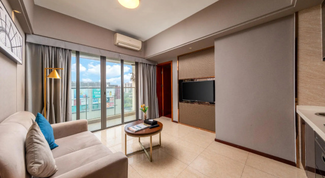 Люкс Deluxe с видом на город Foshan Poltton International Serviced Apartment