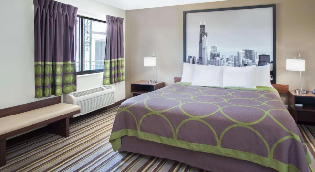 Двухместный номер Standard Super 8 by Wyndham Chicago/Rosemont/OHare/SE
