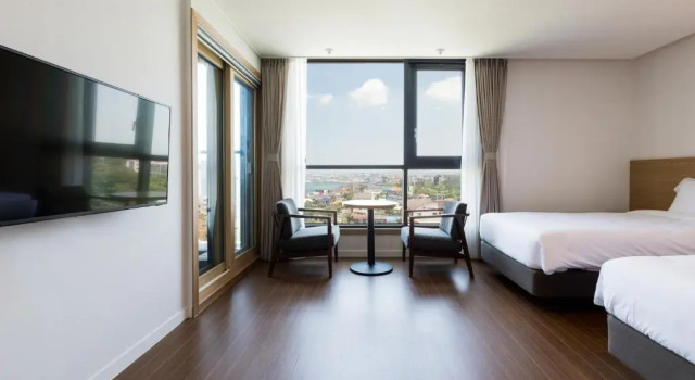 Трёхместный номер Deluxe с видом на море Lemain Hotel