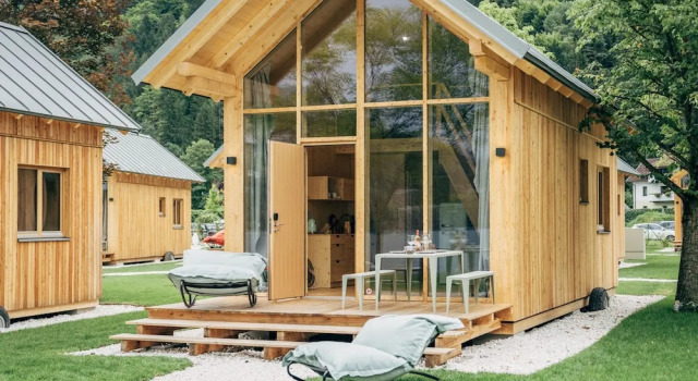 Шале Deluxe с 2 комнатами с видом на озеро Eco Lodges Millstätter See