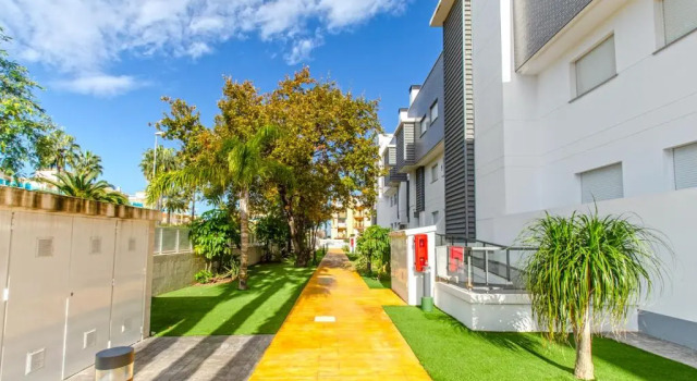 Апартаменты Apartamento Victoria Playa III con una gran terraza