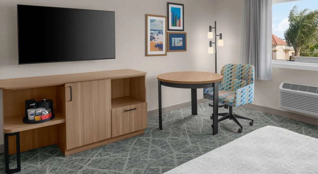 Двухместная студия Hampton Inn by Hilton Costa Mesa Newport Beach