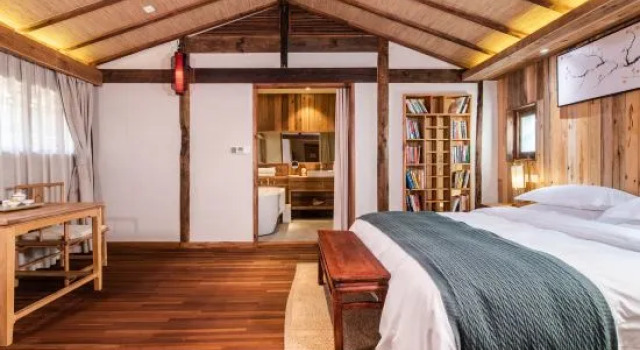 Двухместный люкс Sansheng Yizhai Hostel