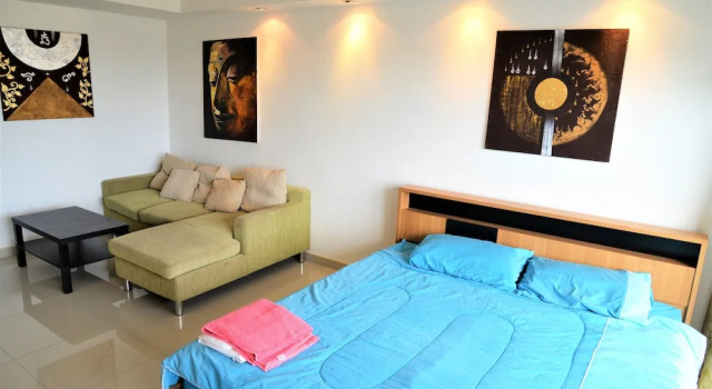 Pattaya Plaza Condotel large studio apartment Sukhumvit, Забронировать Апартаменты/квартира Апартаменты Паттайя, рядом с Железнодорожный вокзал Паттайя, Апартаменты/квартира