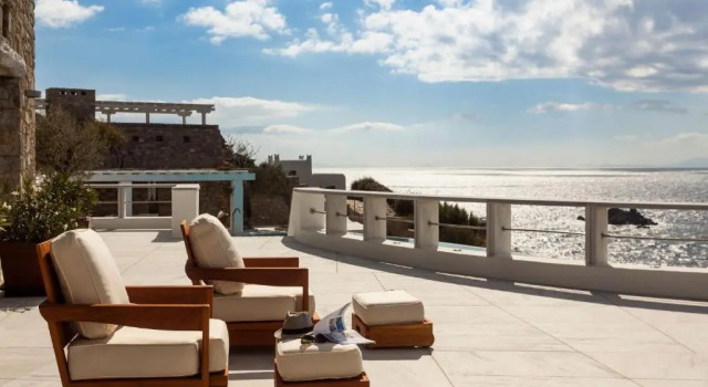Вилла Presidential Mykonos Villa Villa Psarrou Sigma 8 Bedrooms Stunning Sea View