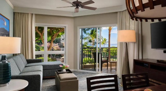 Вилла c 1 комнатой с балконом и с видом на океан The Westin Kaanapali Ocean Resort Villas