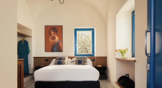 Двухместный номер Deluxe с балконом и с частичным видом на море Relais Palazzo del Barone